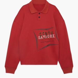 Unisex long sleeve polo